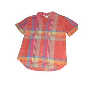 Vintage Inner Vision Ship N Shore Blouse Womens Size 6 Button 70s Union USA Made